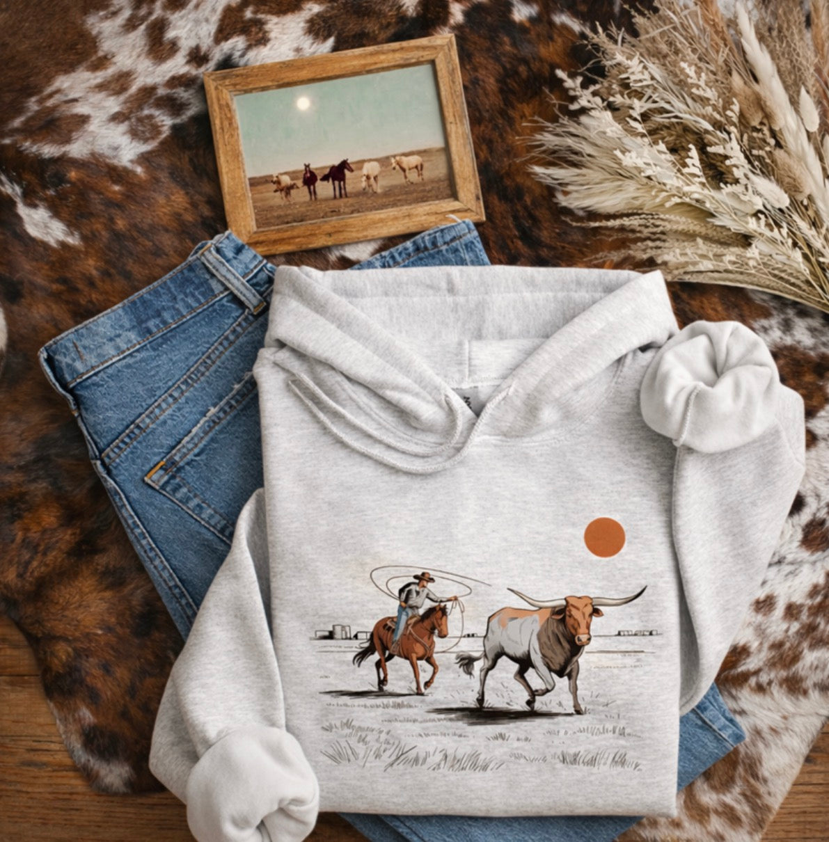 Ropin' Cowboy Hoodie