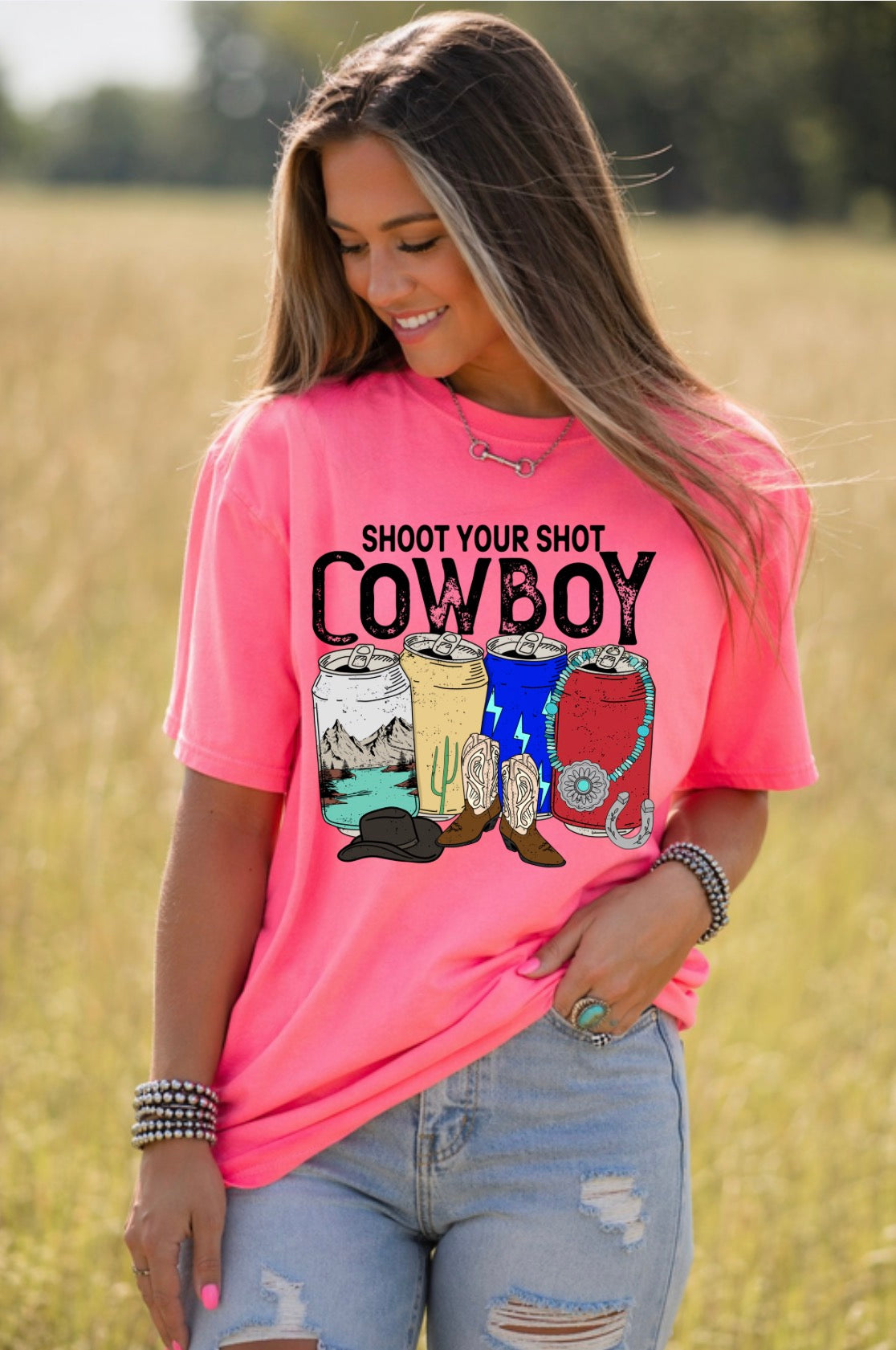 Shoot Your Shot Cowboy Graphic Tee