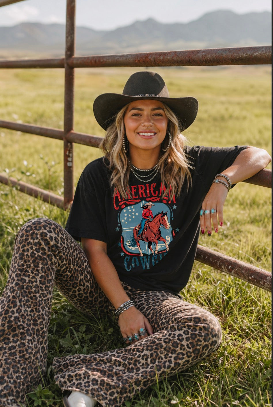 American Cowgirl Graphic Tee