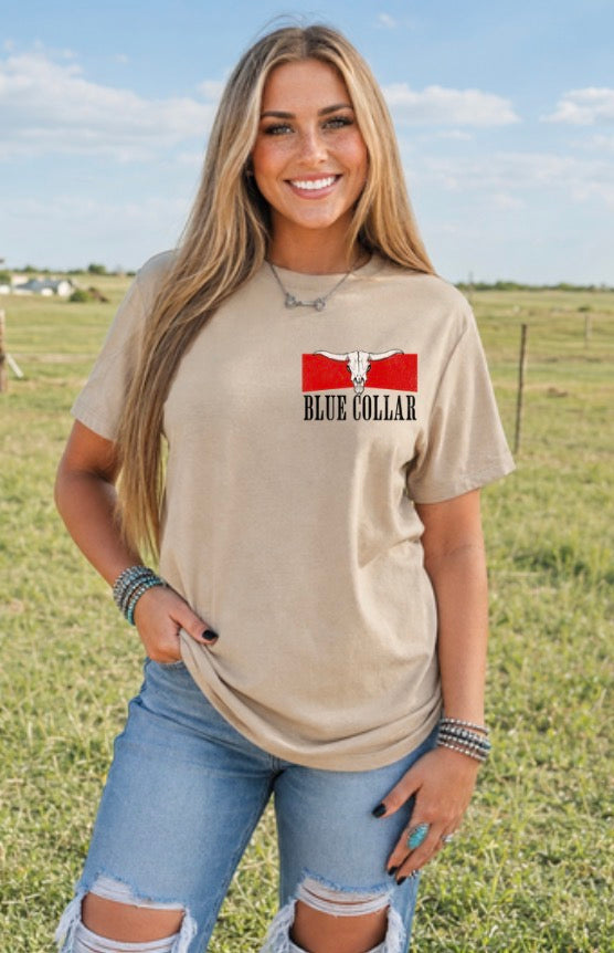 Wranglin’ Blue Collar Cowboys Graphic Tee
