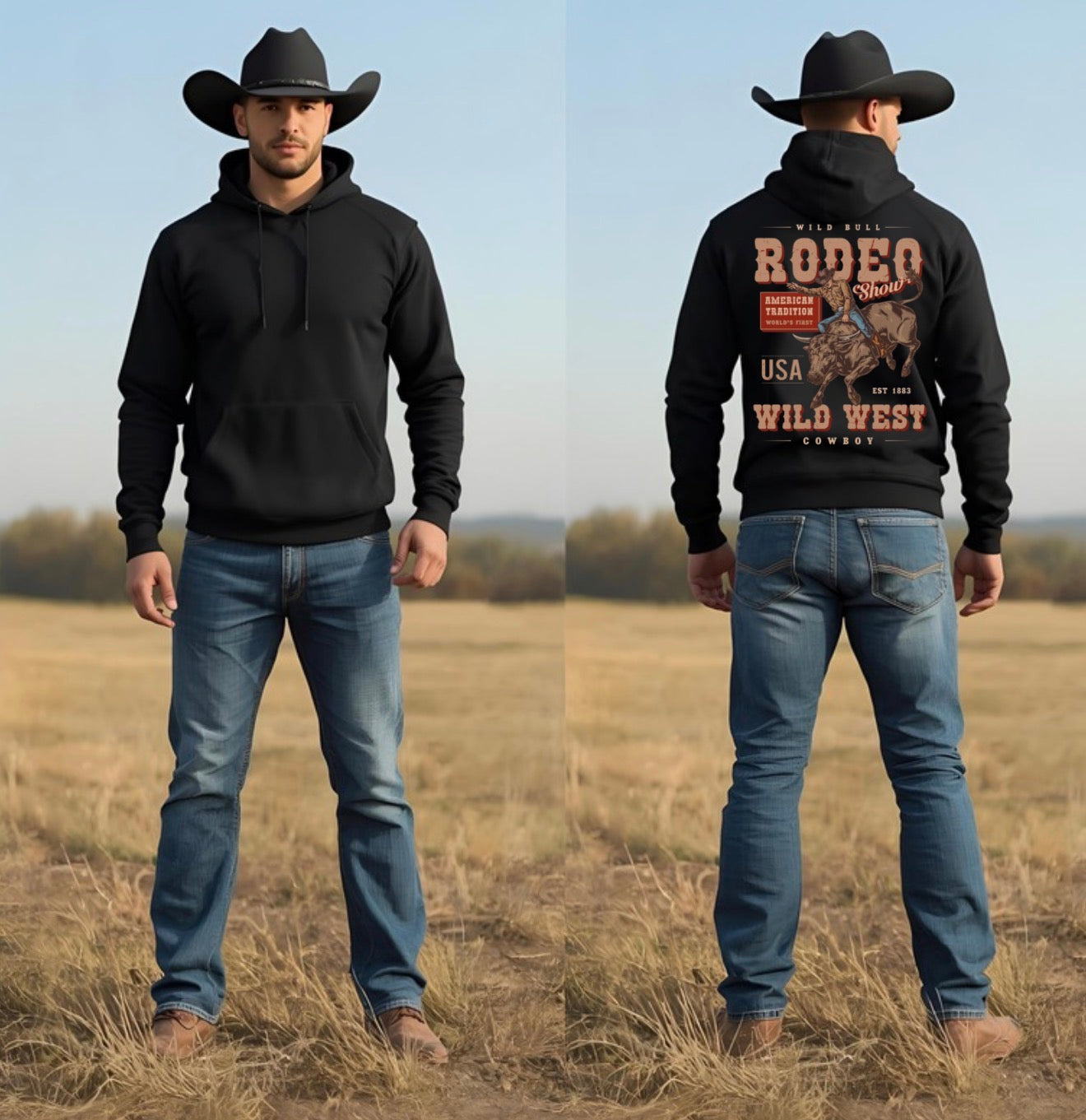 Wild Bull Rodeo Show Hoodie