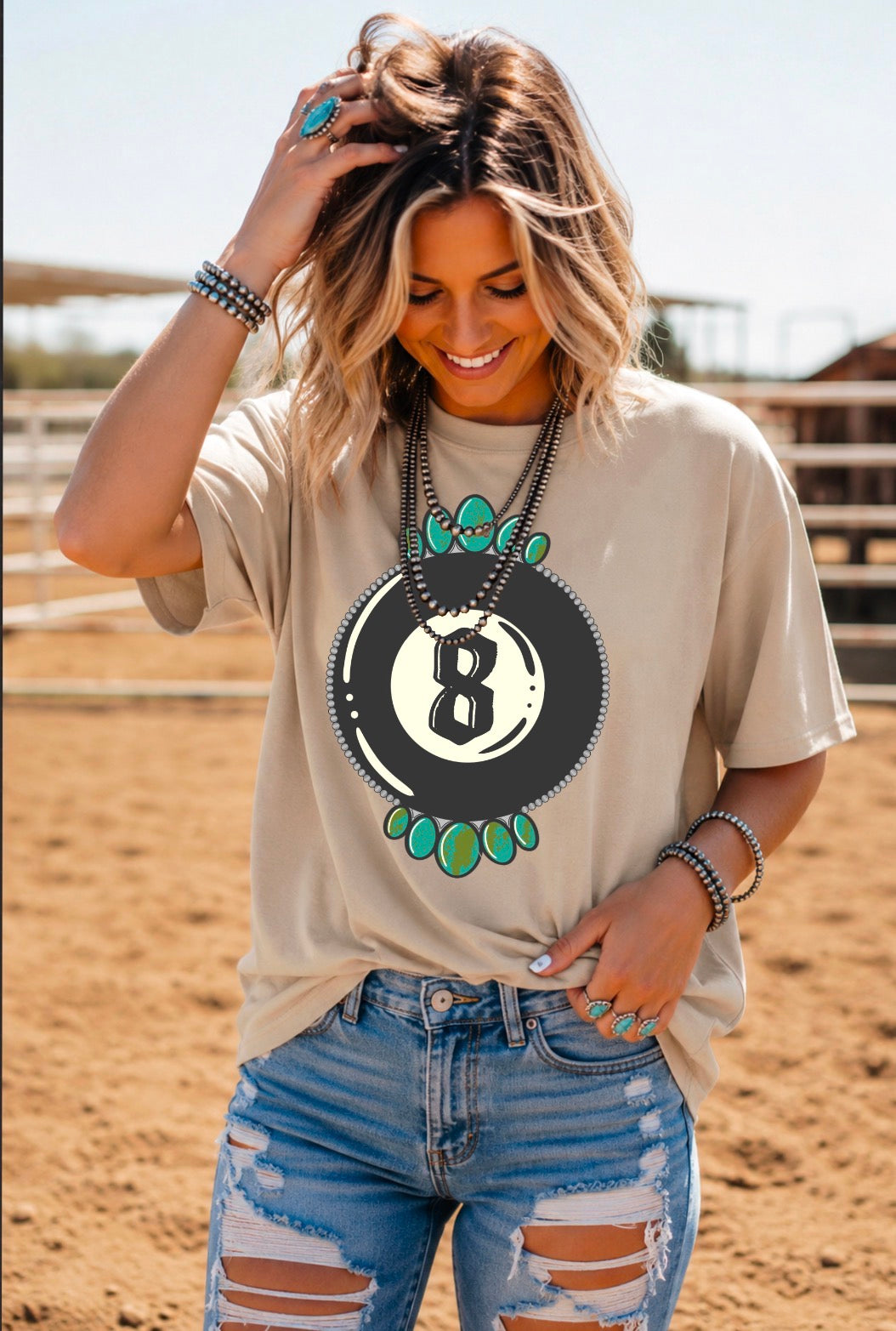 Lucky No. 8 Graphic Tee