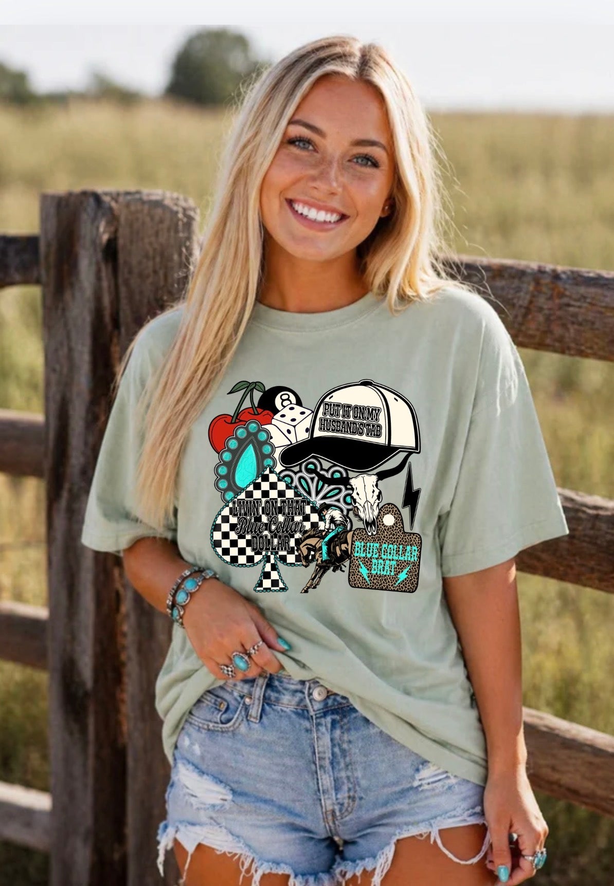 Blue Collar Brat Graphic Tee