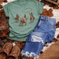 Cowboy Steer Roping Graphic Tee