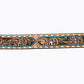American Darling - White Daisy Floral with Teal Diamond Accents Belt