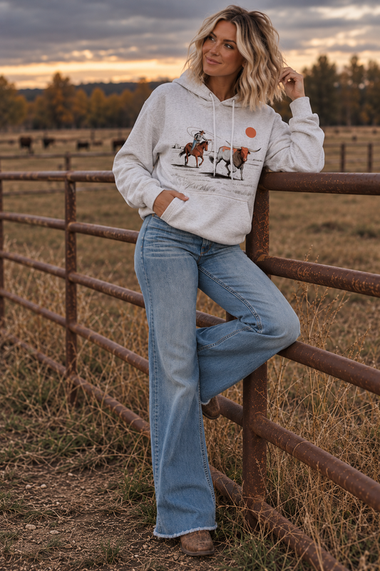 Ropin' Cowboy Hoodie