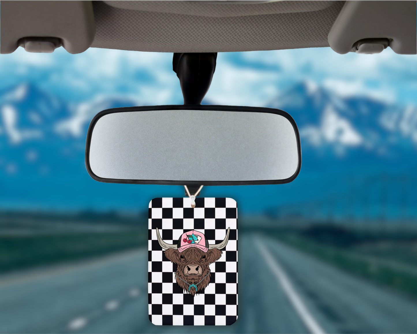 Western Checkered Highland  Felt Freshie