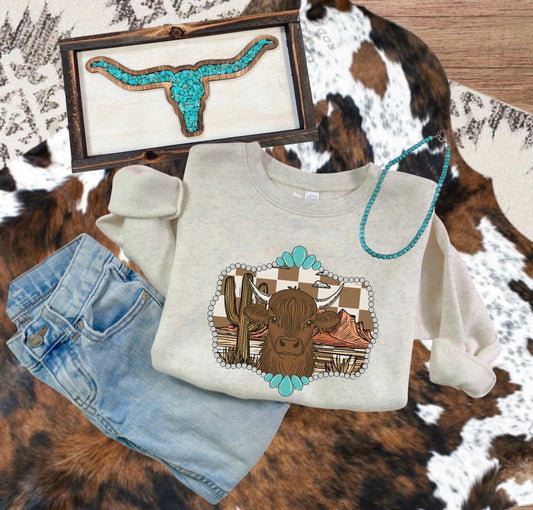 Wild West Highland Sweatshirt (Toddler/Youth)