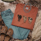 Back View Cattle Graphic Tee