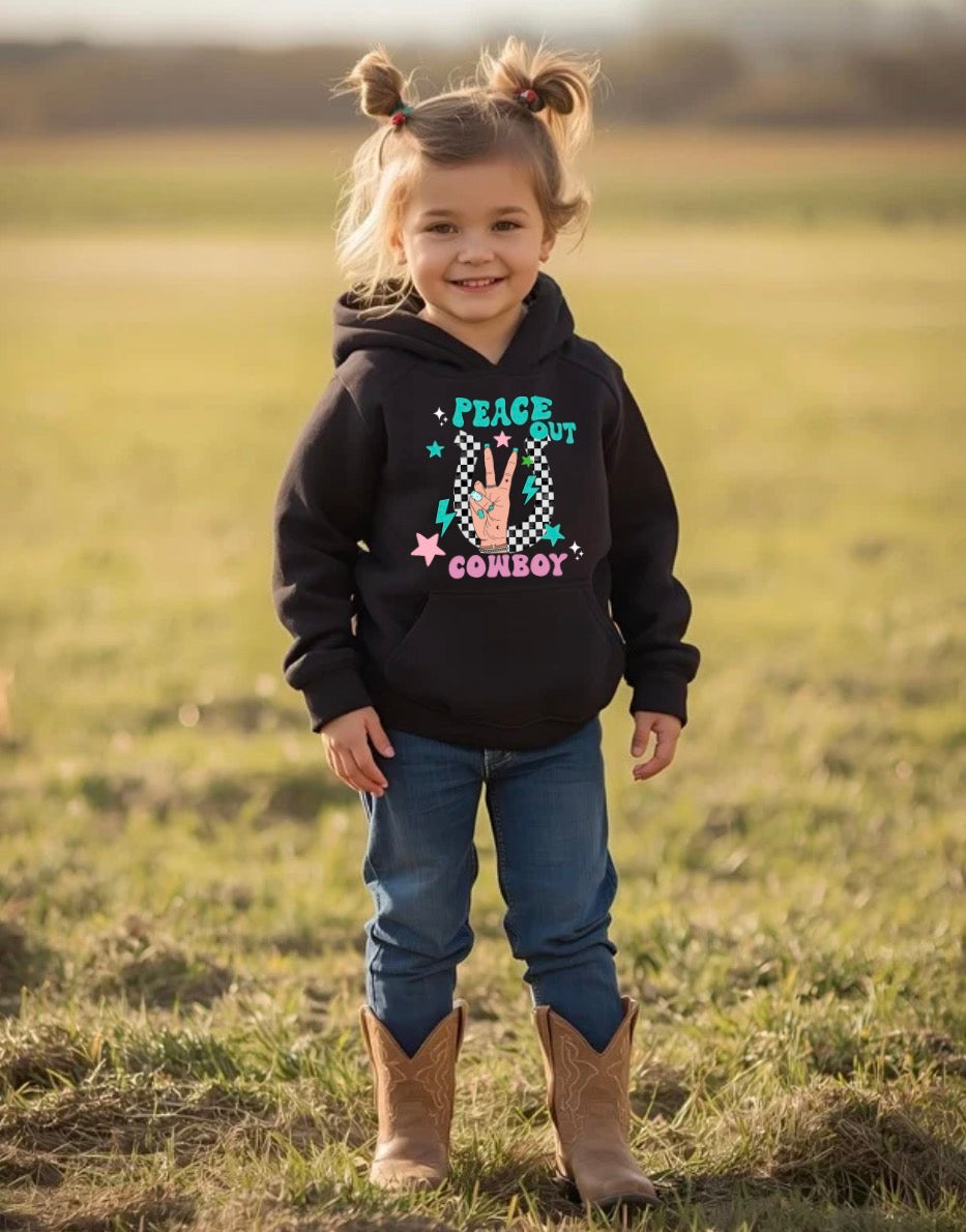 Peace out Cowboy Hoodie