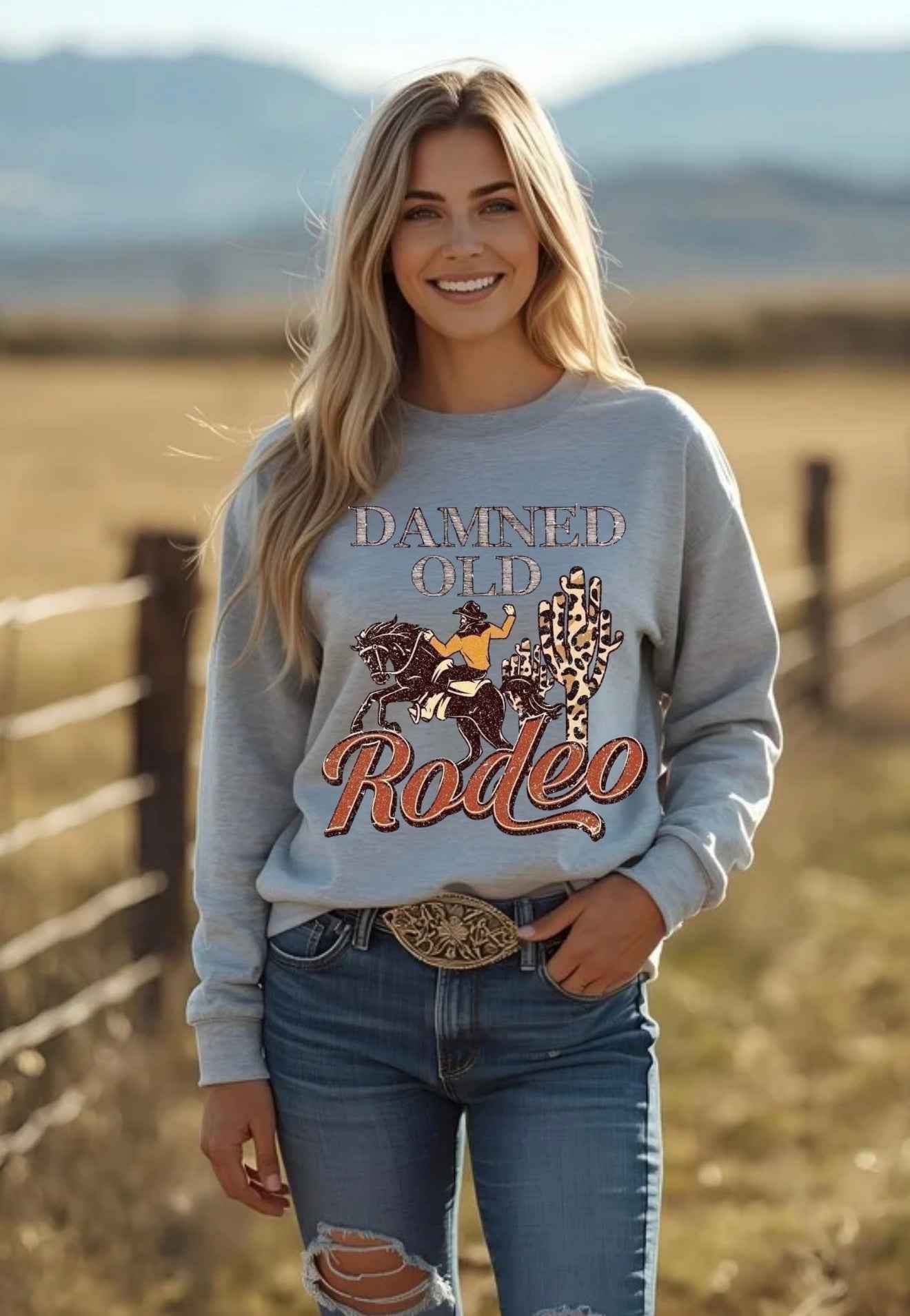 Damned Old Rodeo Sweatshirt