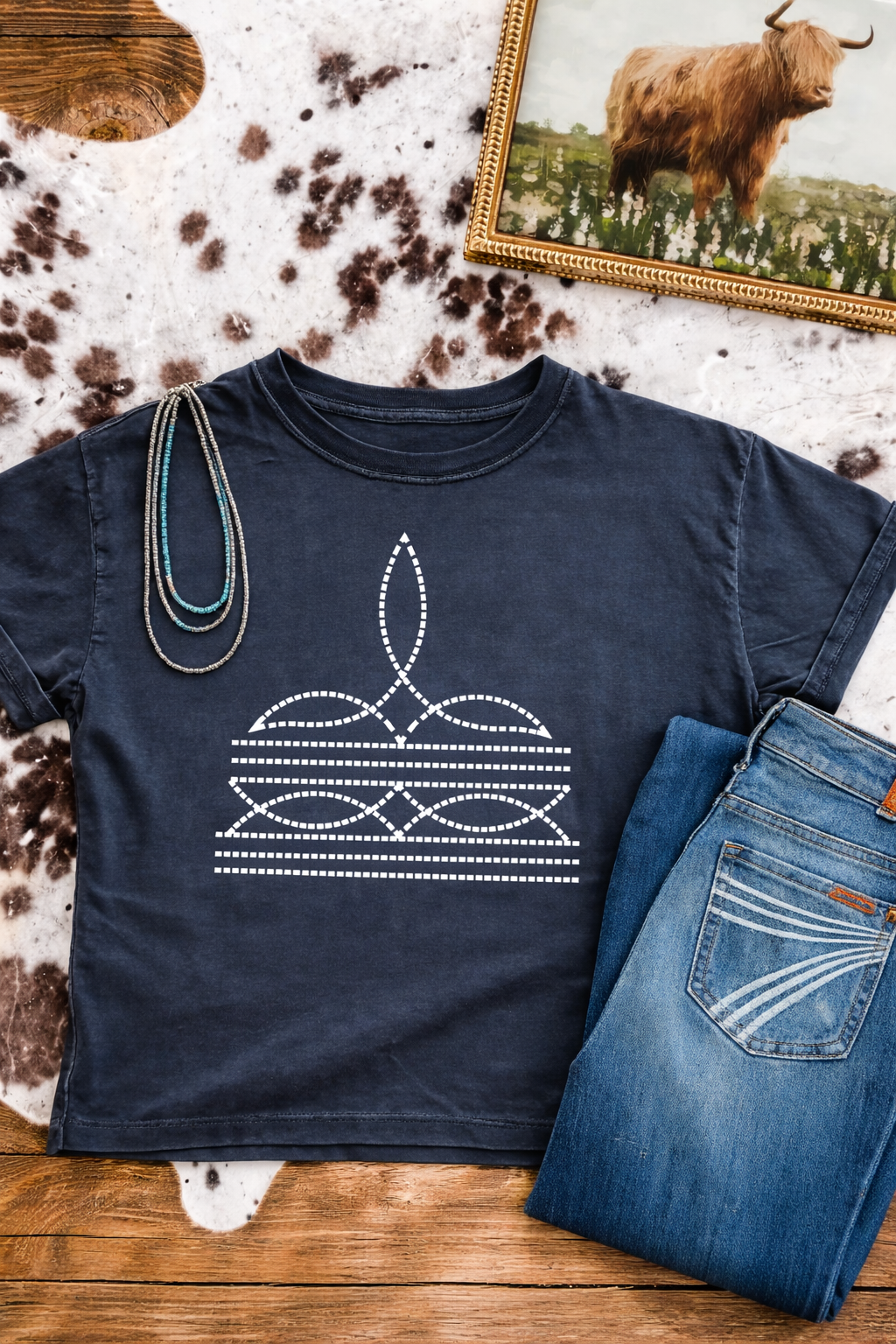 Boot Stitch Graphic Tee