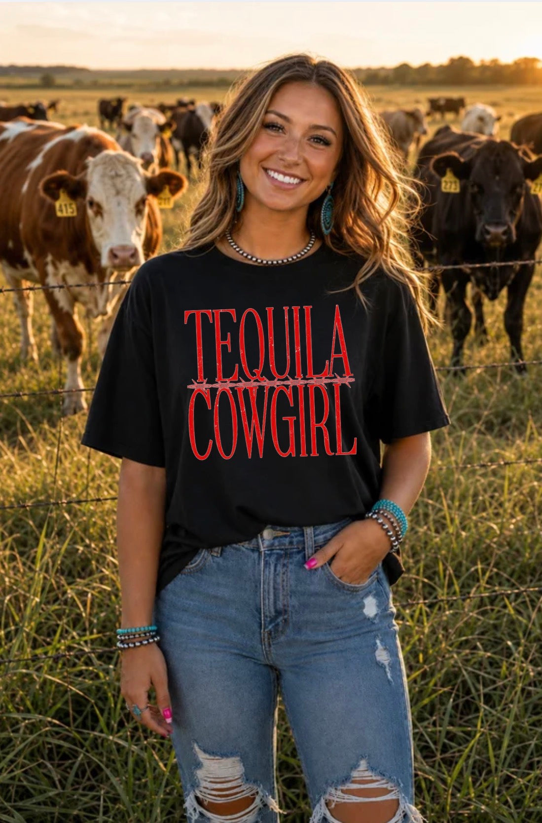 Tequila Cowgirl Graphic Tee