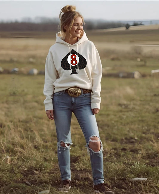 Spade 8 Cheetah Hoodie