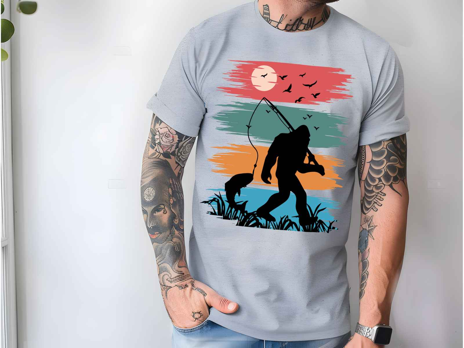 Fishing Shirt Athletic Gray