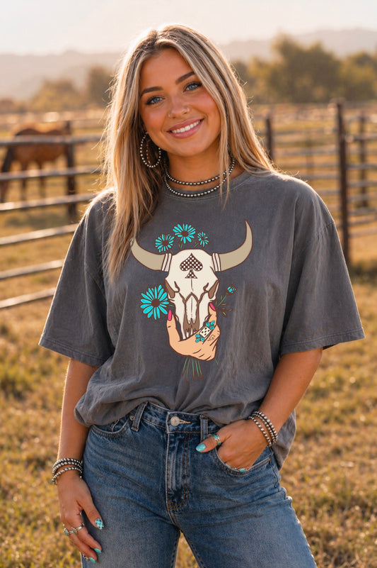 Daisy Bull Skull