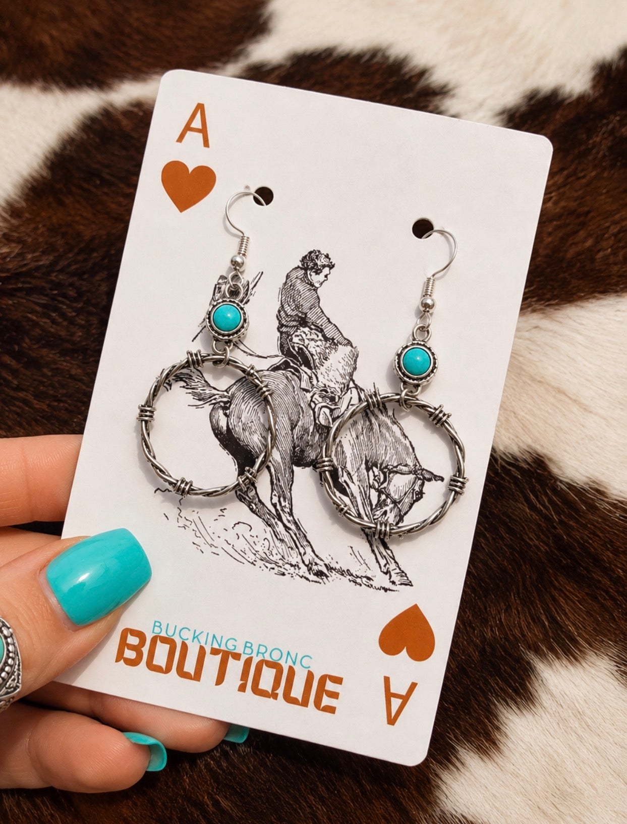 Barbed Wire Babe Hoops
