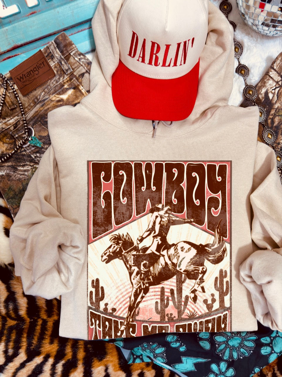 Cowboy Take Me Away Hoodie