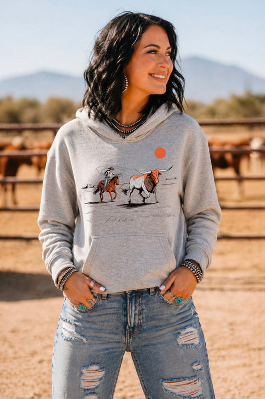 Ropin' Cowboy Hoodie