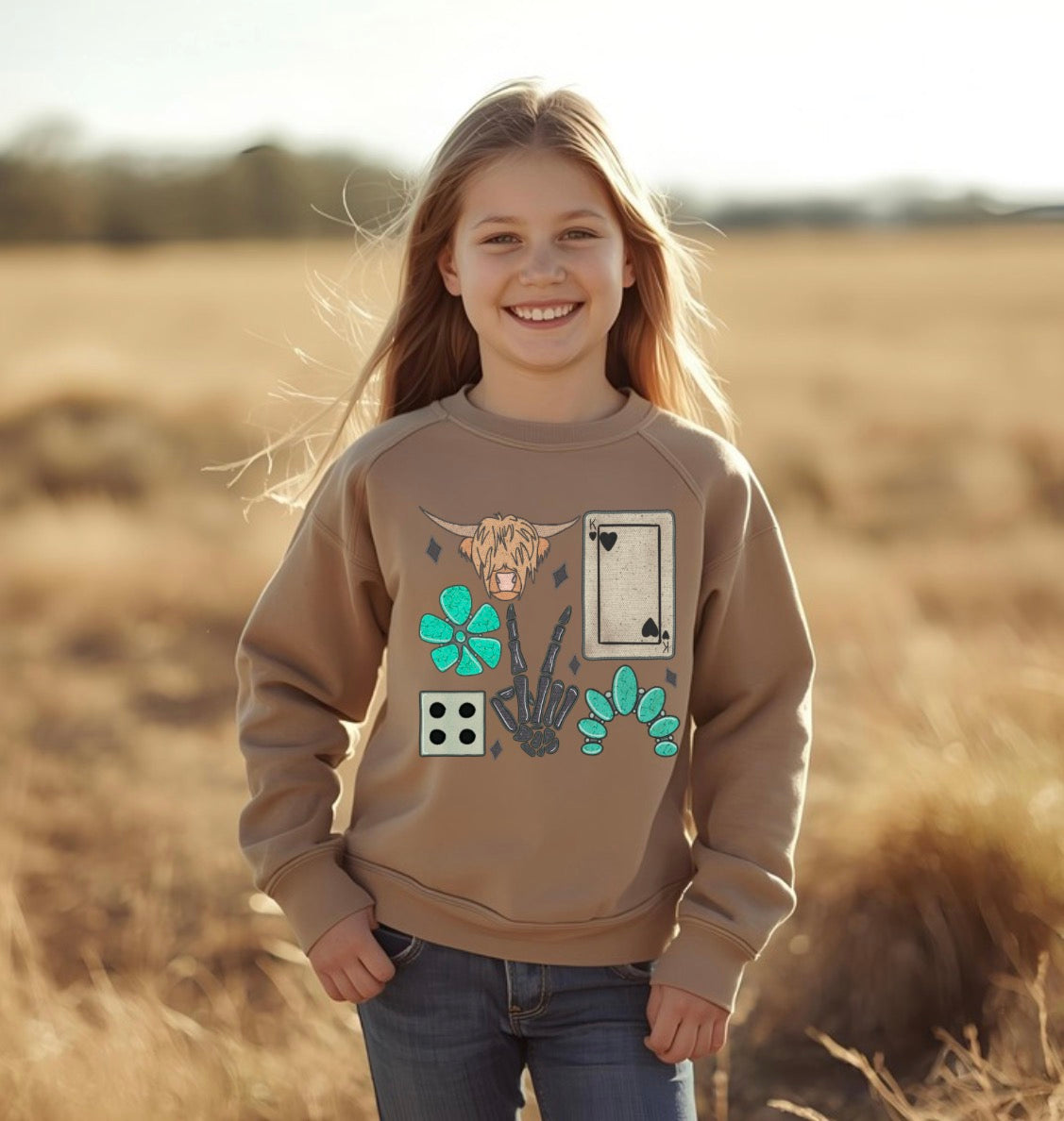Embroidered Collage Sweatshirt