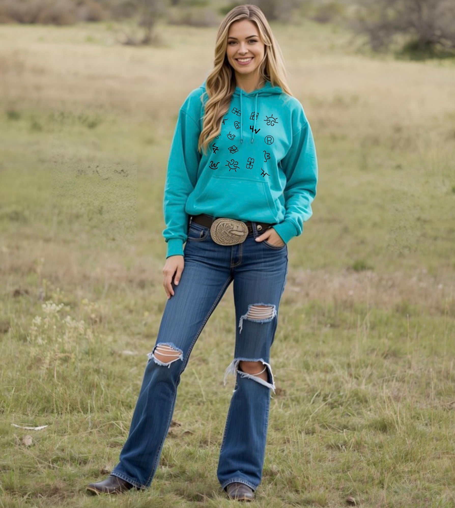 Cattle Brand Hoodie