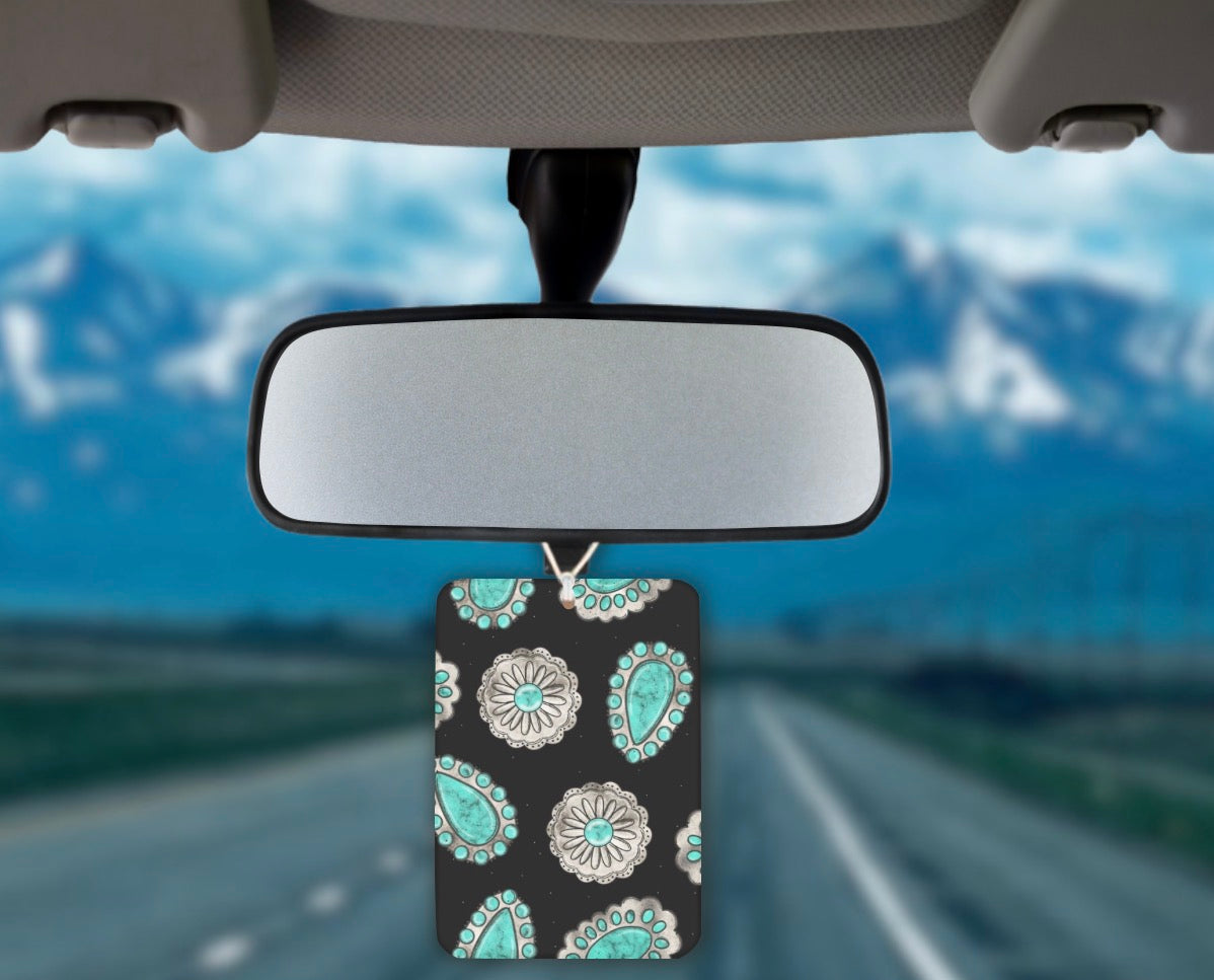 Turquoise Concho Felt Freshie