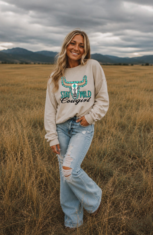 Stay Wild Cowgirl Sweatshirt