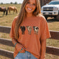 Back View Cattle Graphic Tee