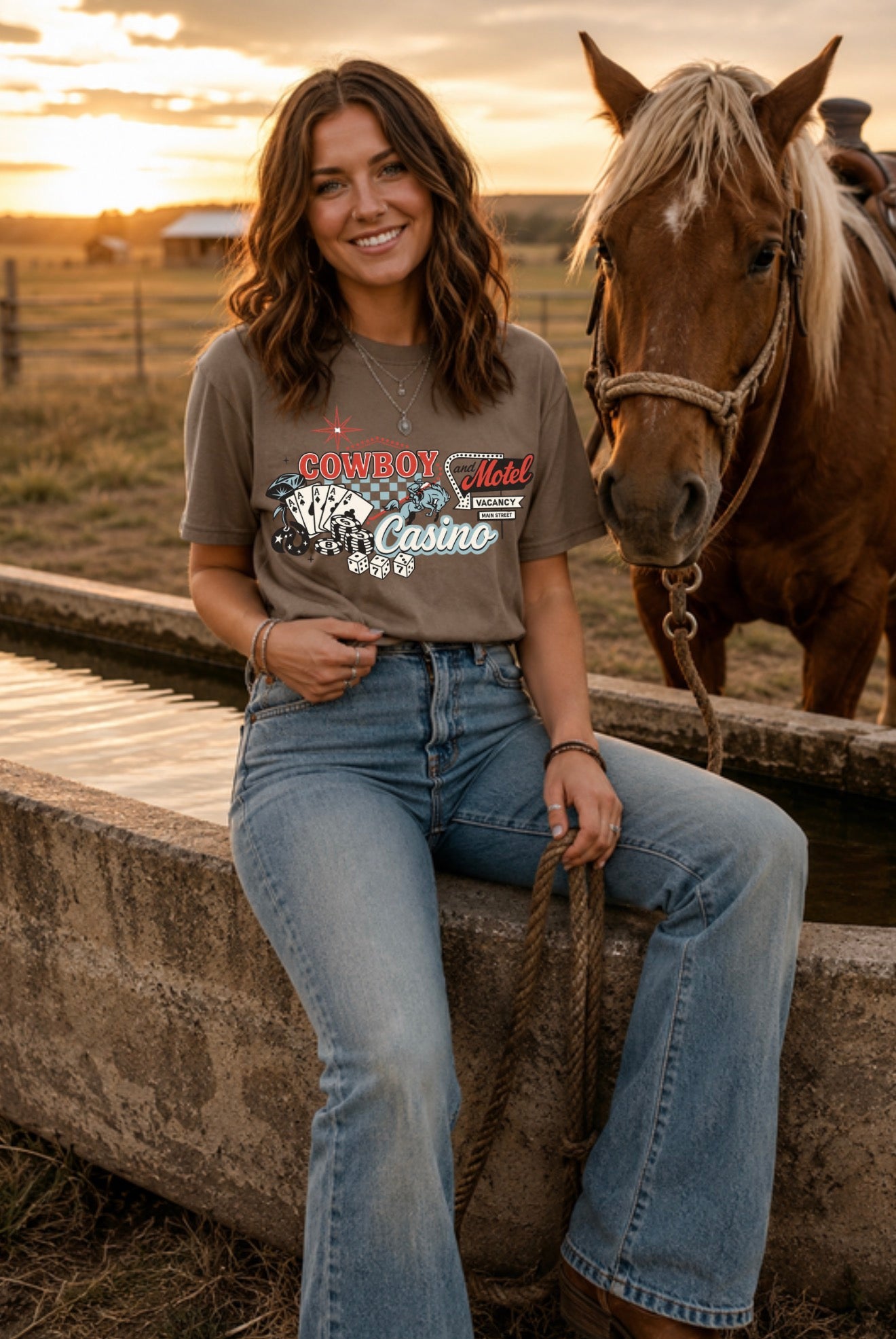 Cowboy Casino Graphic Tee