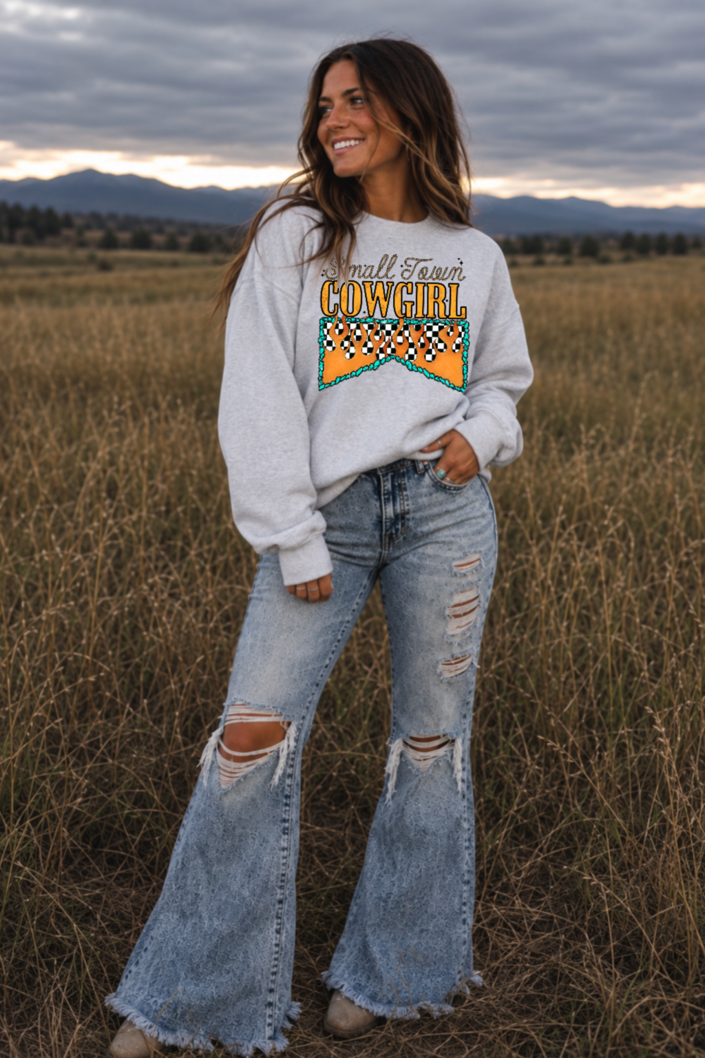 Small Town Cowgirl Sweatshirt