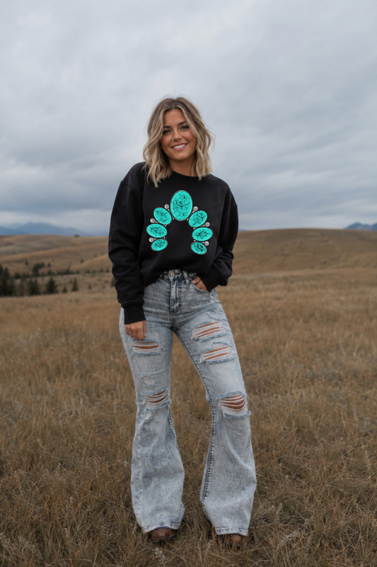 Turquoise Jewelry Sweatshirt