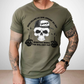 Workin’ All Day Skeleton Shirt Heather Military Green